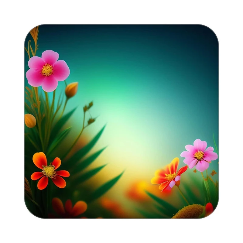 زیر لیوانی کاکتی طرح گل مدل mp16965