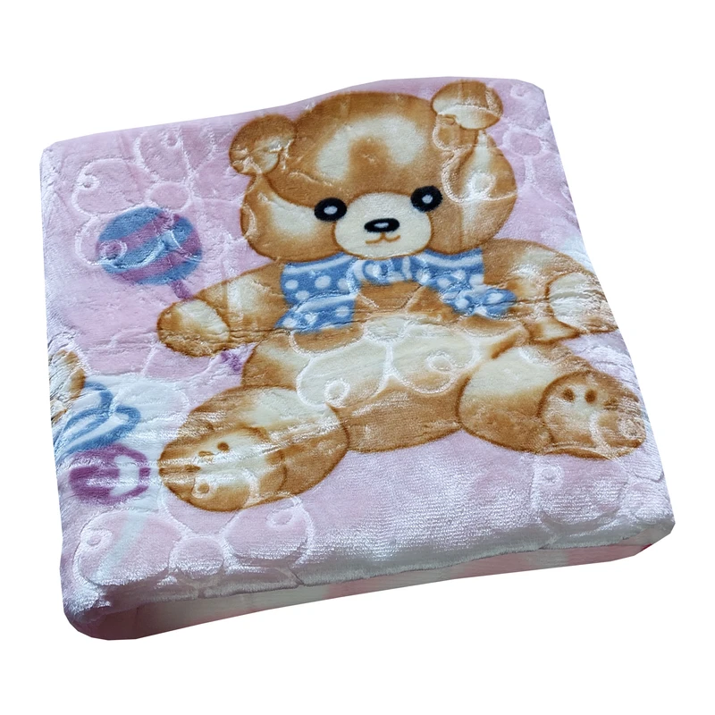 پتو کودک مدل خرسی کد 21 سایز 110*140 سانتی متر