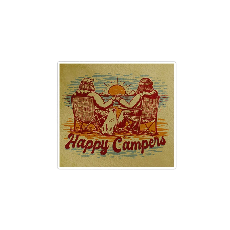     استیکر لپ تاپ ویندی دیزاین طرح camping مدل vindi995