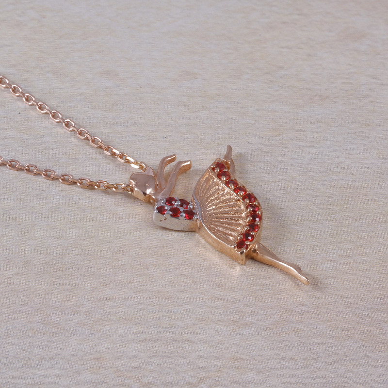 گردنبند طلا 18 عیار زنانه جواهری گاندی مدل 30451