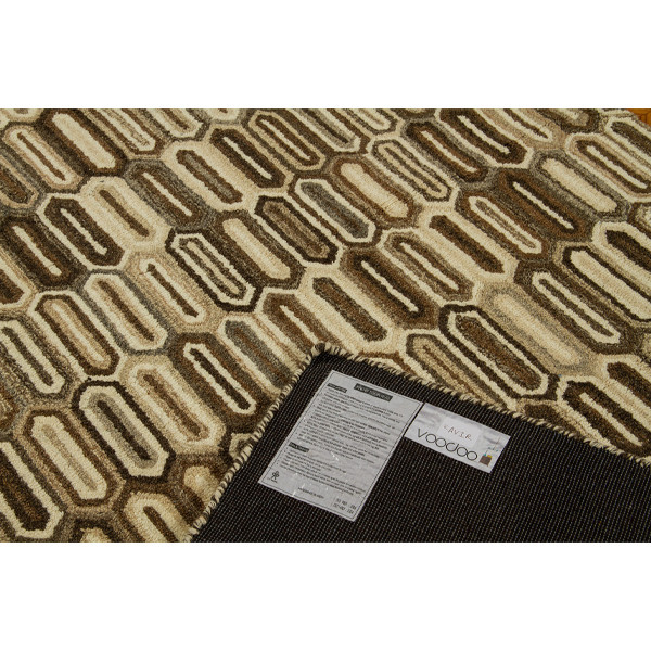 فرش نیمه دستبافت چهار متری وودو هوم مدل کویر