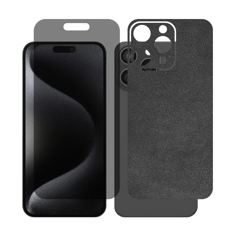 محافظ صفحه نمایش حریم شخصی گلس مدل Together مناسب برای گوشی موبایل اپل iPhone 15 Pro Max به همراه برچسب پوششی
