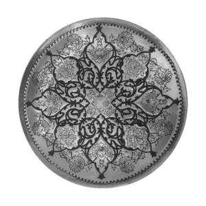 بشقاب قلمزنی طرح شمسه کد 80