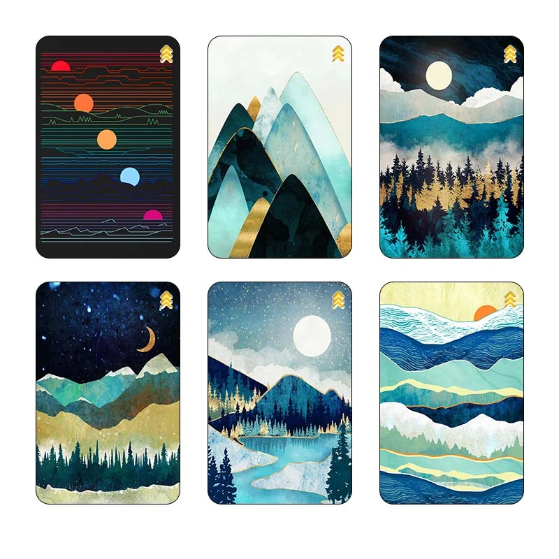 استيکر کارت کارنيکا طرح طبیعت Nature کد 76193 مجموعه 6 عددی