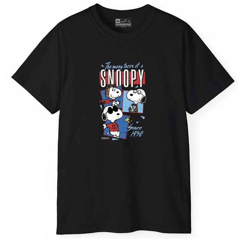 تی شرت آستین کوتاه مردانه پاد آفرین مدل اسپرت طرح اسنوپی کد 01005