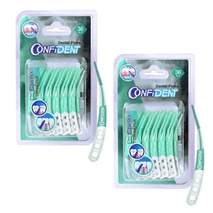 نخ دندان کانفیدنت مدل Easy Super Pic-Crooked دو بسته 48 عددی