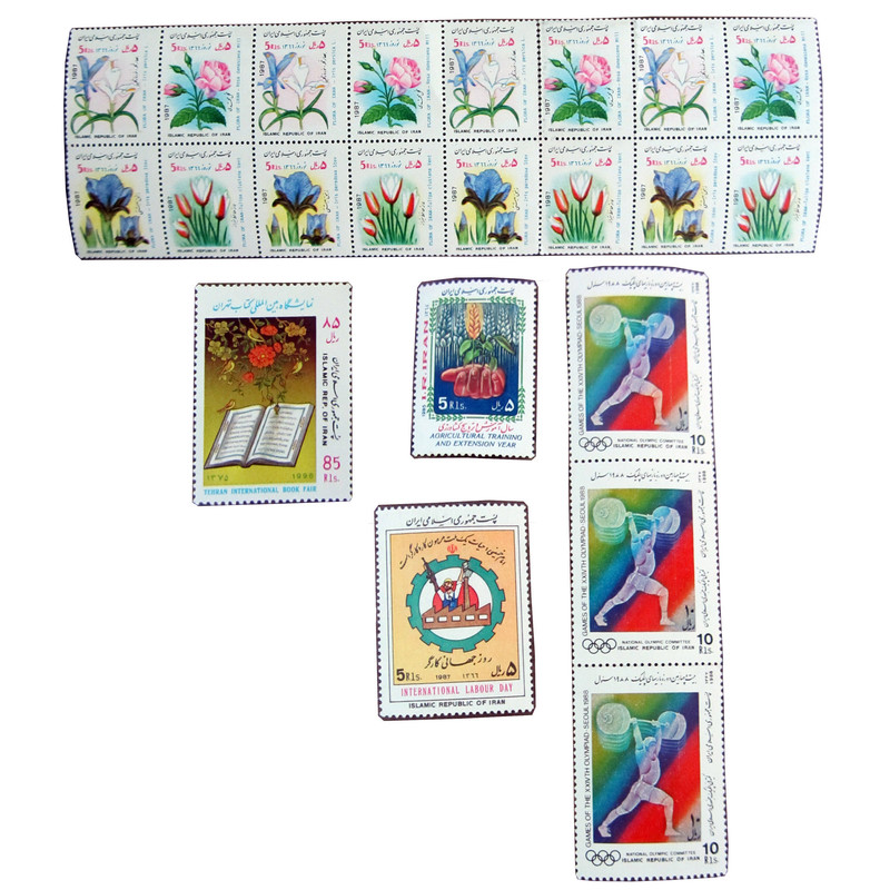 تمبر یادگاری مدل مجموعه یادبود اکسیر 5 کد 5122 مجموعه 22 عددی