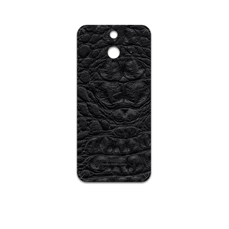 برچسب پوششی ماهوت مدل Black-Crocodile-Leather مناسب برای گوشی موبایل اچ تی سی One E8