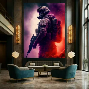 تابلو بوم طرح گیم مدل جنگجو کد BK23476