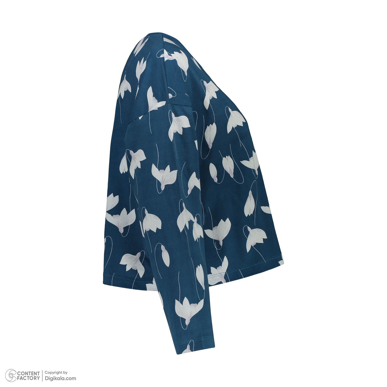 ست کراپ تیشرت آستین بلند و شلوار زنانه ناربن مدل 15211106 - - 7