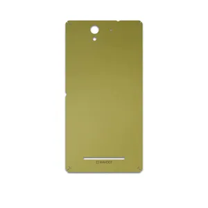 MAHOOT Matte-Gold Cover Sticker for Sony Xperia C3 Dual