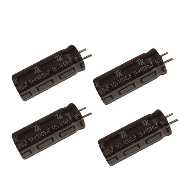 خازن 1000 میکروفاراد 16 ولت مدل TK16V بسته 4 عددی