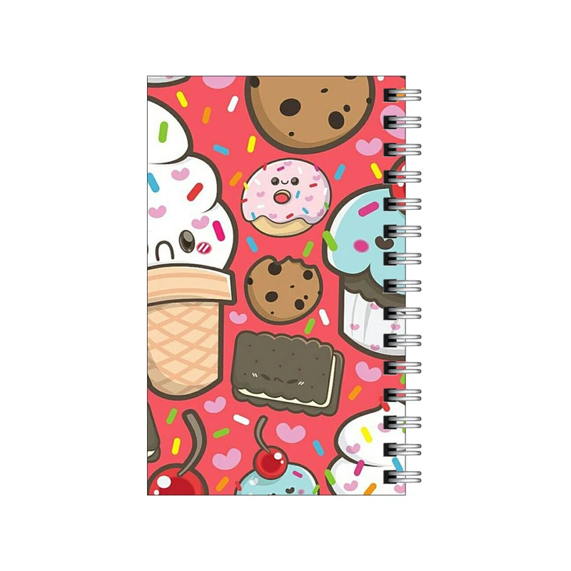 دفترچه یادداشت مدل to do list طرح پترن خوشمزه جات کد 3201304