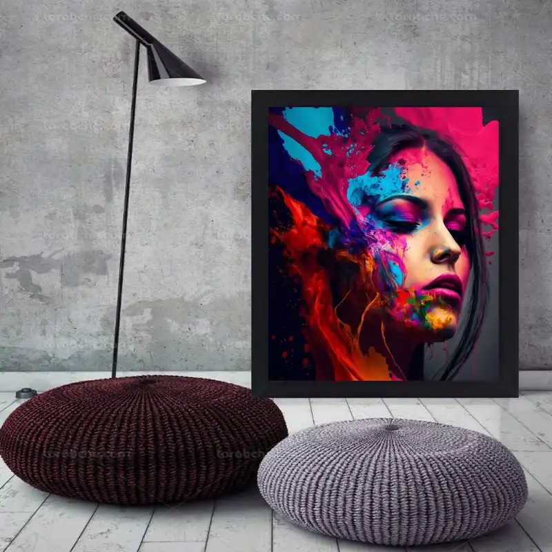 تابلو نوری گیم دکور مدل girl