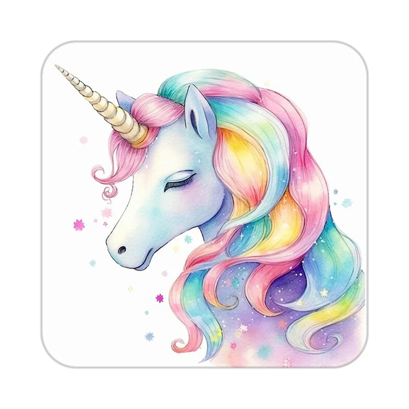 زیر لیوانی کاکتی طرح اسب تک شاخ و یونیکورن مدل mp33091