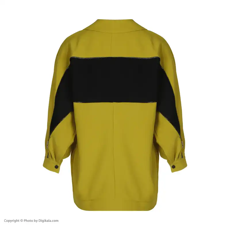 مانتو کتی زنانه نیلا کد 1206 رنگ لیمویی