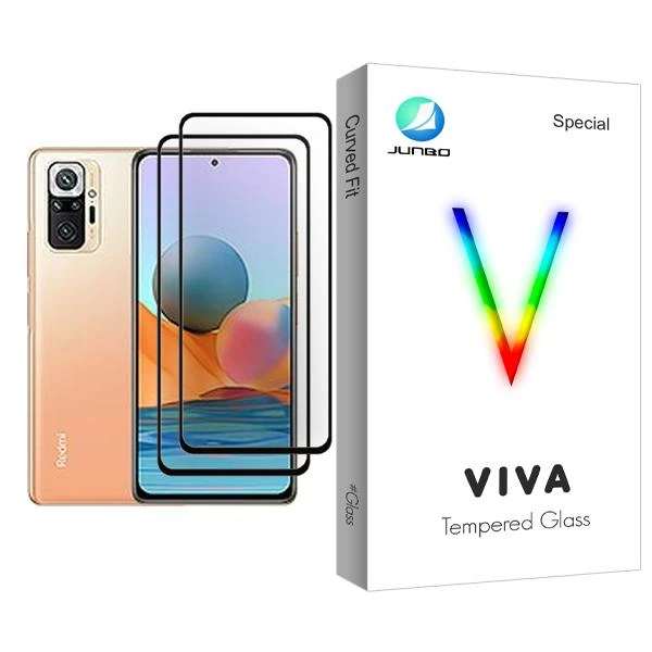 محافظ صفحه نمایش جانبو مدل Viva Glass MIX002 مناسب برای گوشی موبایل شیائومی Redmi Note 10 Pro Max بسته دو عددی