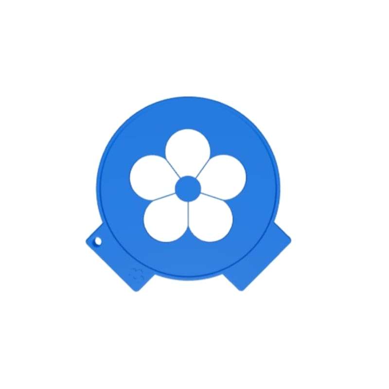 شابلون قهوه مدل Flower