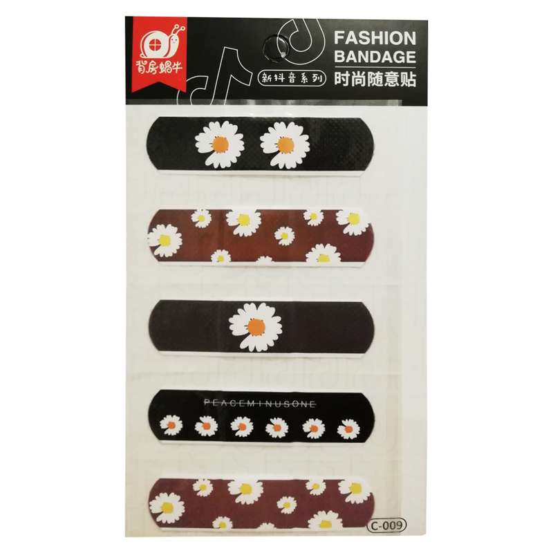  چسب زخم طرح گل مروارید کد C-009 بسته 5 عددی 