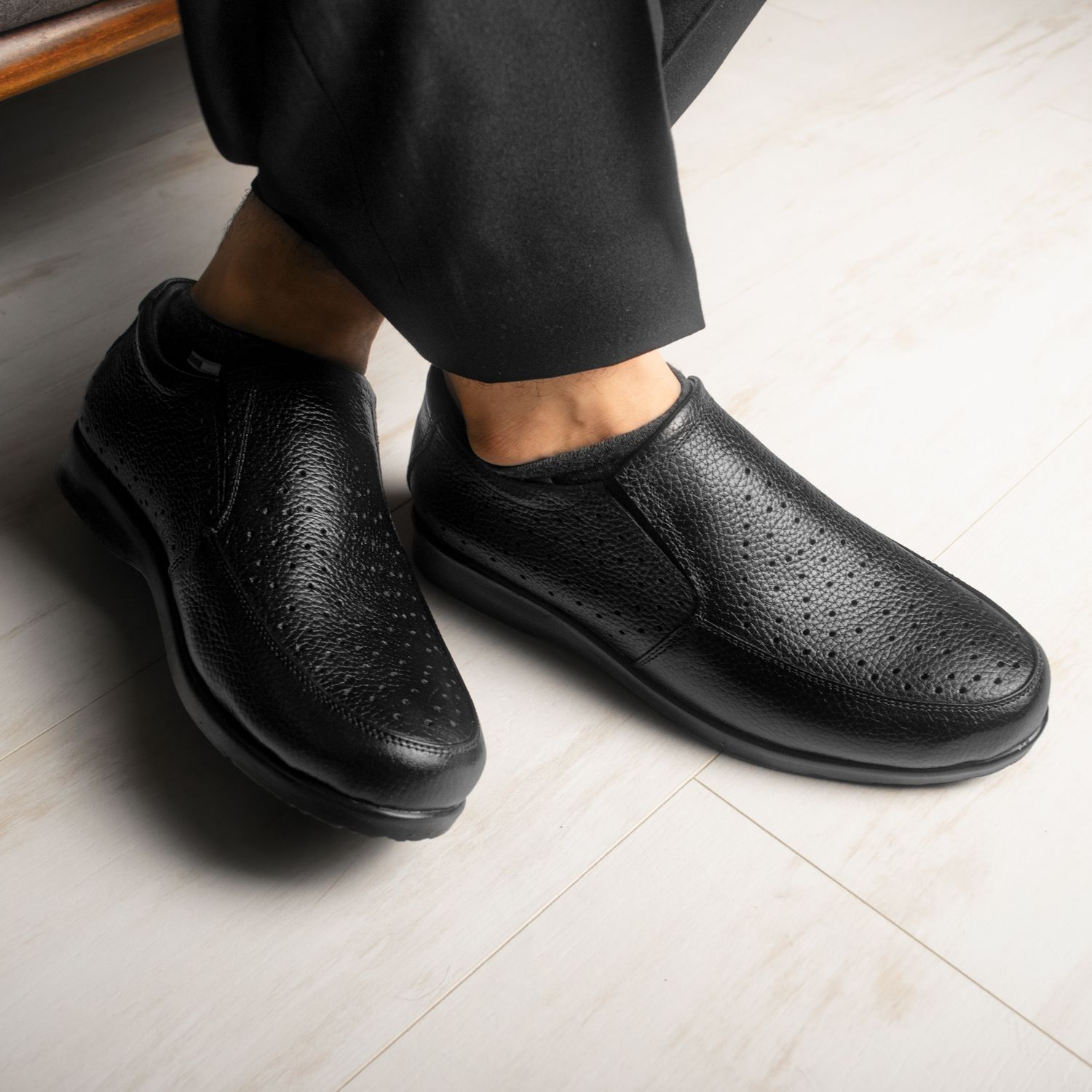 کفش روزمره مردانه چرم عطارد مدل چرم طبیعی کد SH54 -  - 18