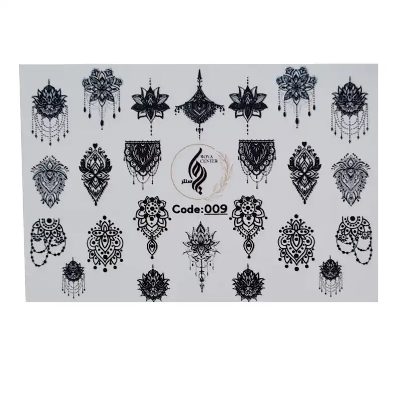 برچسب لنز ناخن رویاسنتر مدل 09