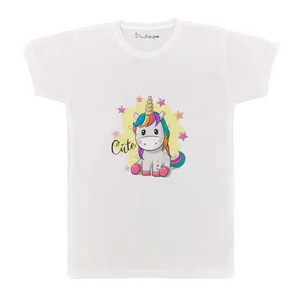 تی شرت بچگانه پرمانه طرح یونیکورن کد pmt.3256
