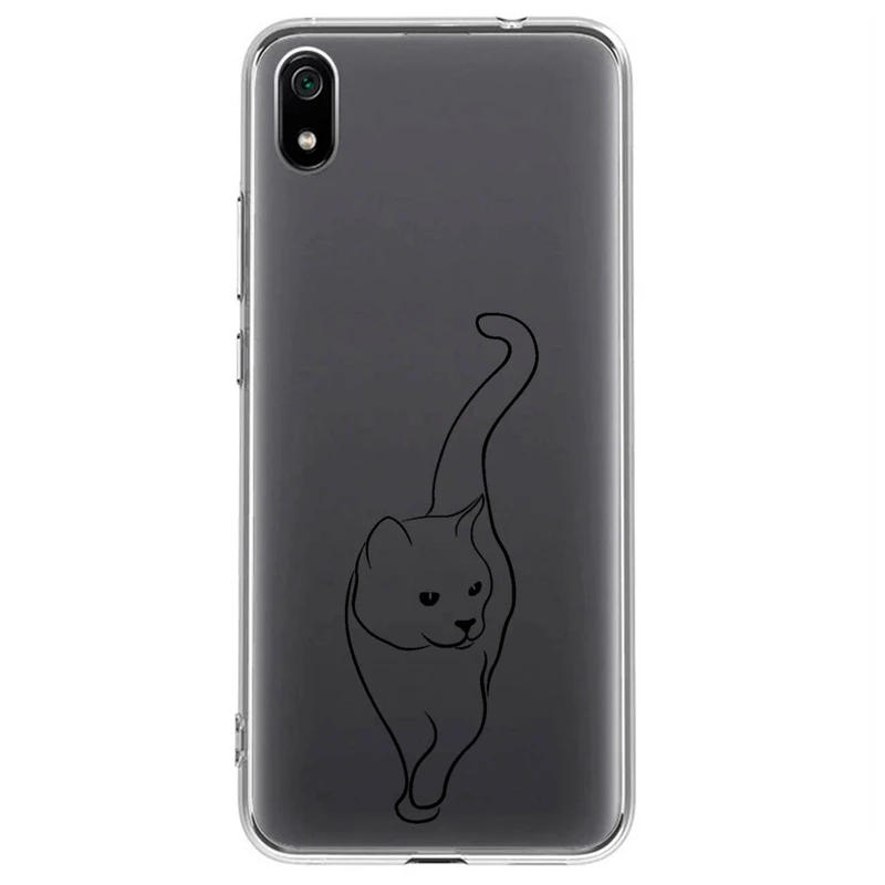 کاور مگافون طرح گربه مدل C60-B مناسب برای گوشی موبایل شیائومی Redmi 7A