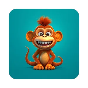 زیر لیوانی کاکتی طرح حیوانات کارتونی مدل mp27786