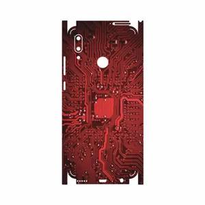 MAHOOT Red Printed Circuit Board-FullSkin Cover Sticker for Huawei P Smart 2019
