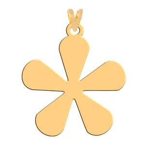 آویز گردنبند طلا 18 عیار زنانه فرشته مدل گل WNL-000262