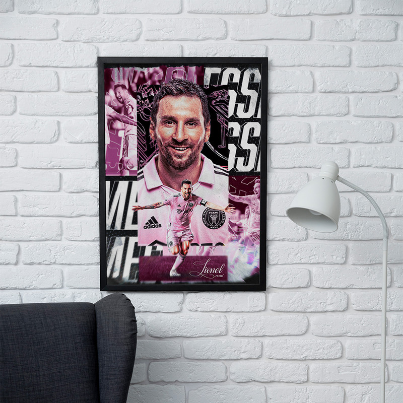 تابلو مدل دیواری طرح مسی Messi کد FD502