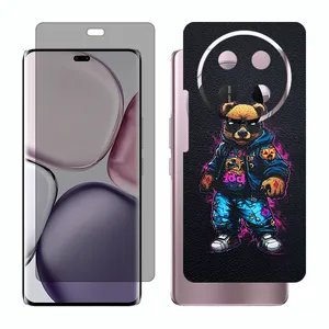 Glass Together model privacy screen protector suitable for Honor X9c mobile phone with back cover sticker