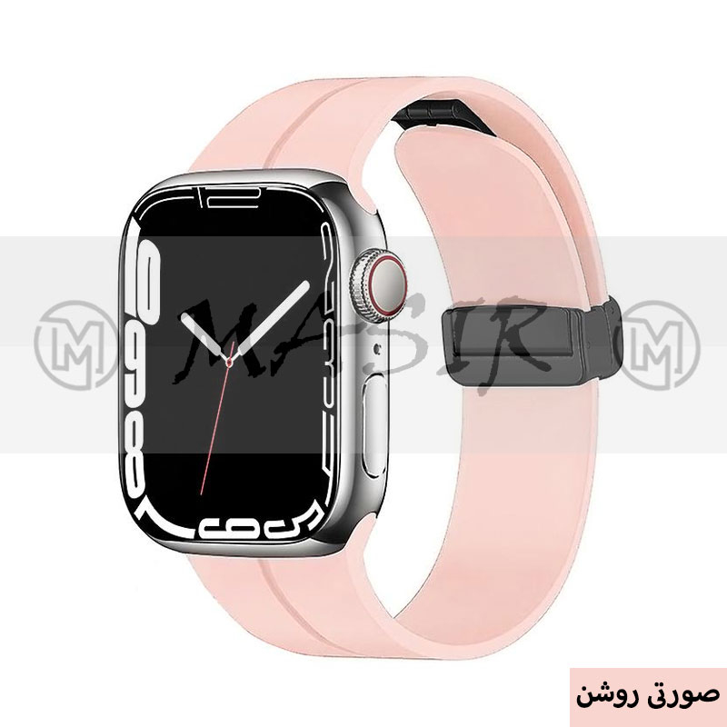 بند مسیر مدل Bracelet Correa Magnetic مناسب برای اپل واچ سری 1/2/3/4/5/6/7/8/9/SE سایز 38/40/41 میلی متری