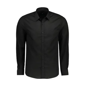 پیراهن آستین بلند مردانه پاتن جامه مدل 102721010097846 رنگ مشکی