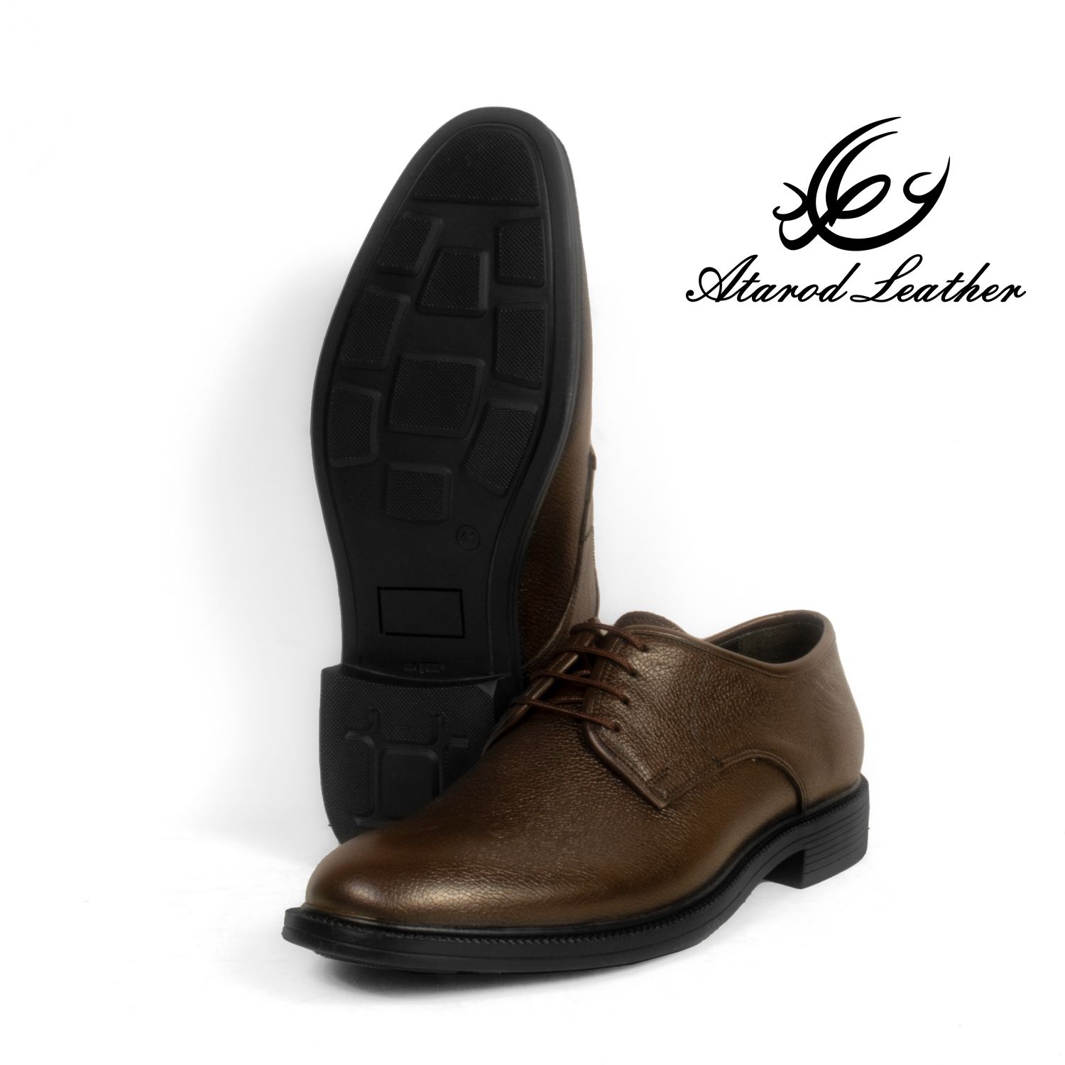 کفش مردانه چرم عطارد مدل چرم طبیعی کد SH135 -  - 5