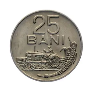 سکه تزیینی طرح کشور رومانی مدل 25 بان 1966 میلادی