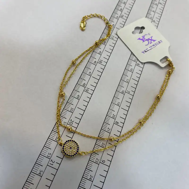 پابند زنانه وای اس ایکس مدل چشم نظر کد A3237