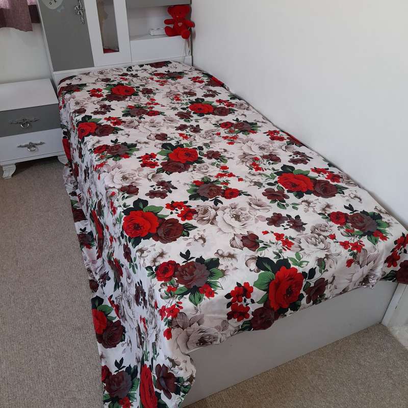 روکش لحاف گلدار کد  niki160 یک نفره سایز ۱۶۰×۲۲۰ سانتی متر