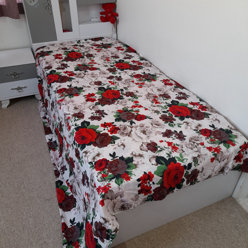 روکش لحاف گلدار کد  niki160 یک نفره سایز ۱۶۰×۲۲۰ سانتی متر