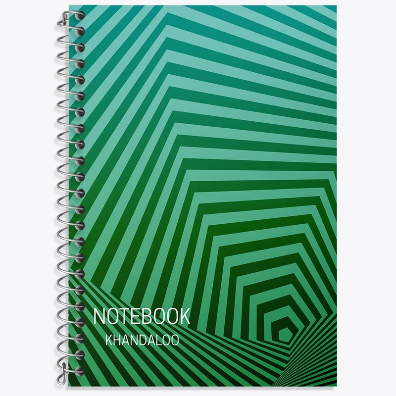 دفتر زبان 50 برگ خندالو مدل سه خط طرح مدرن کد N175