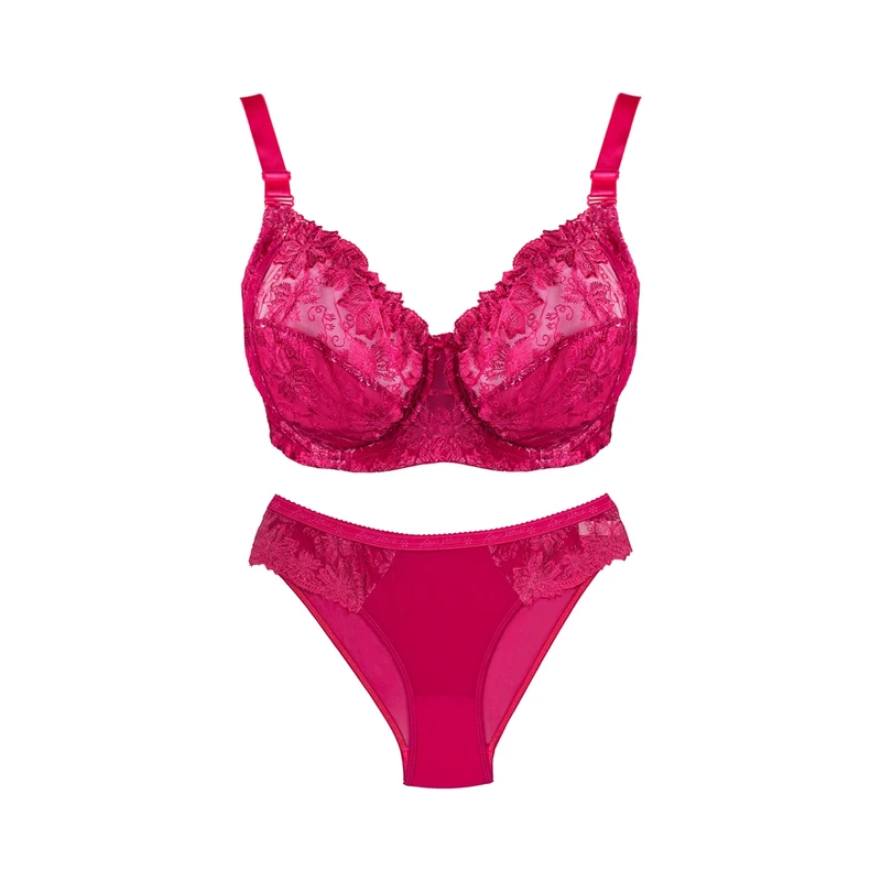 ست شورت و سوتین زنانه نوشه پوش مدل توری کد 49125