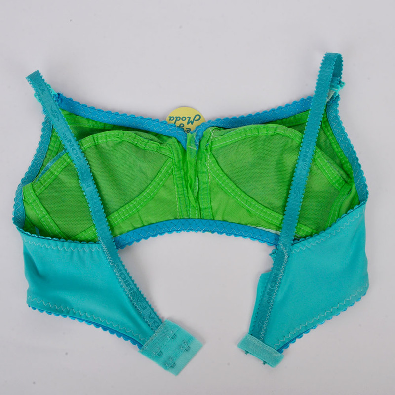 سوتین زنانه پرجامدا مدل 340020653 رنگ فیروزه ای