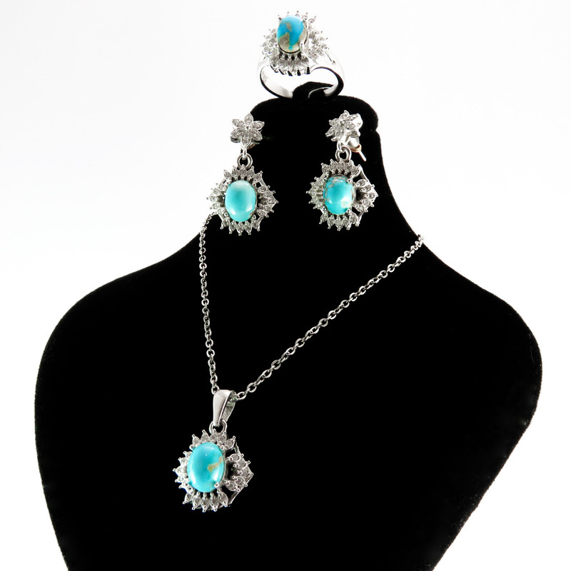 نیم ست نقره زنانه کد AV009 نیم ست نقره زنانه کد AV009