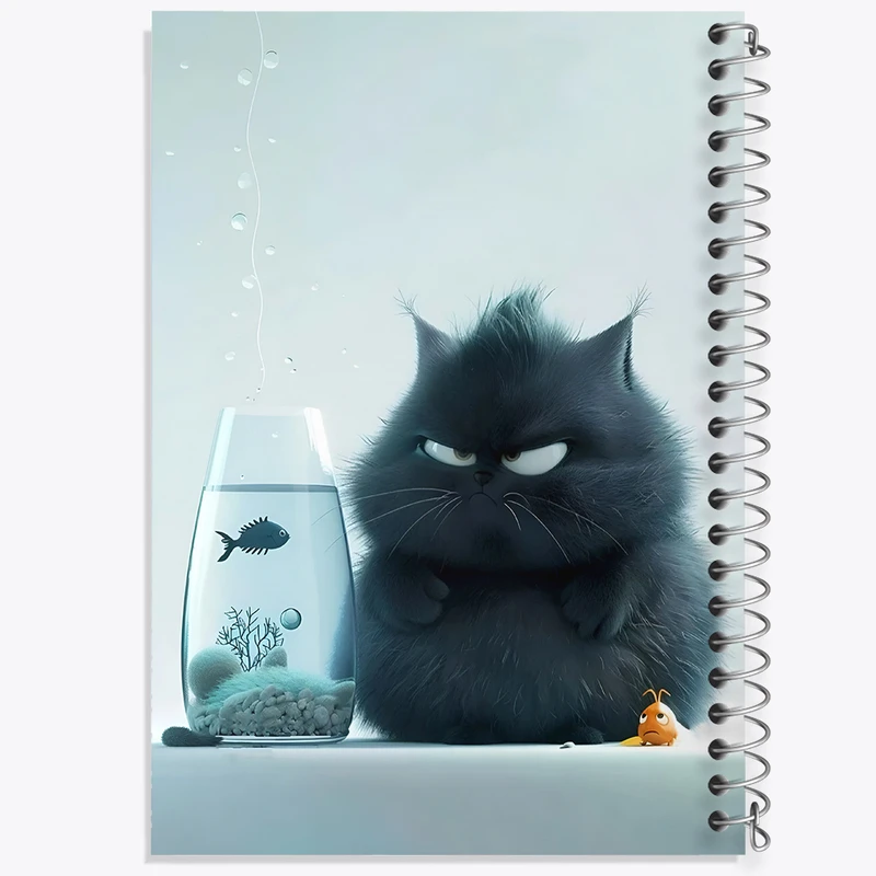 دفتر نقاشی 50 برگ خندالو طرح گربه بامزه کد F6418