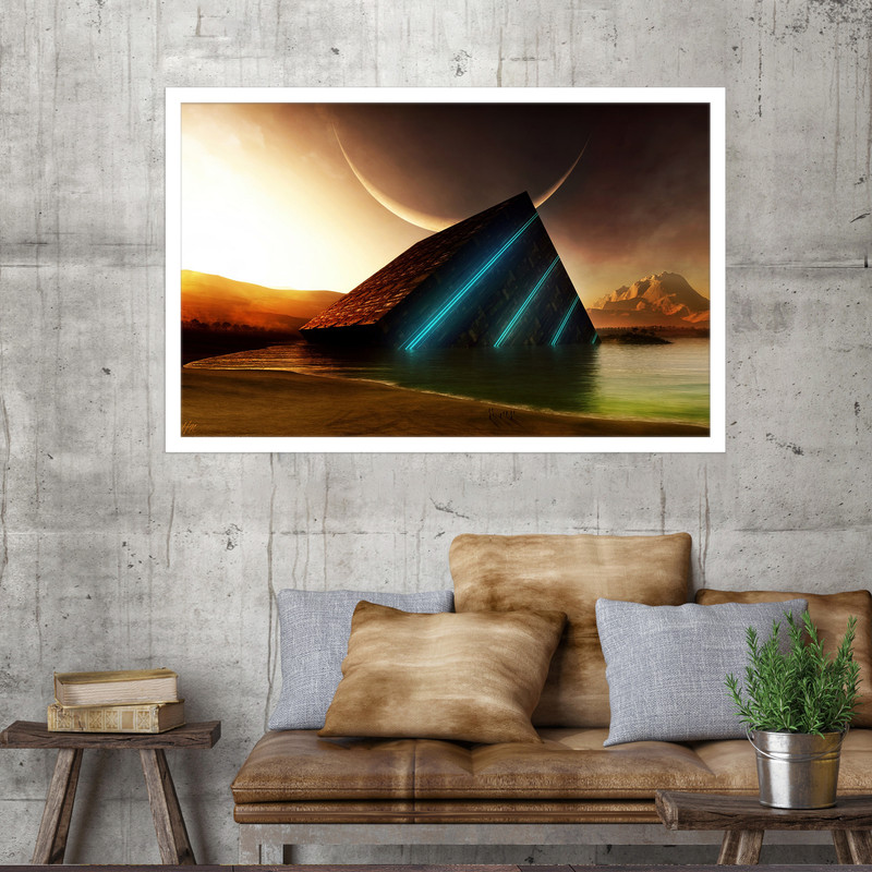 تابلو نوری بکلیت طرح مکعب سه بعدی مدل W-MO1706