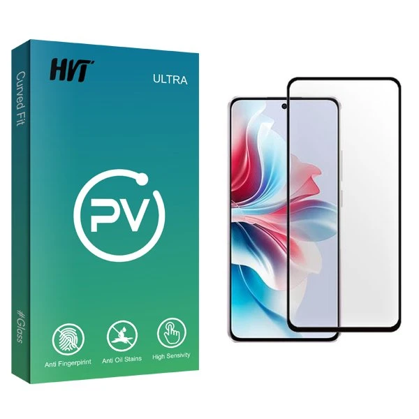 محافظ صفحه نمایش شیشه ای اچ وی تی مدل PV مناسب برای گوشی موبایل اوپو Reno 11F