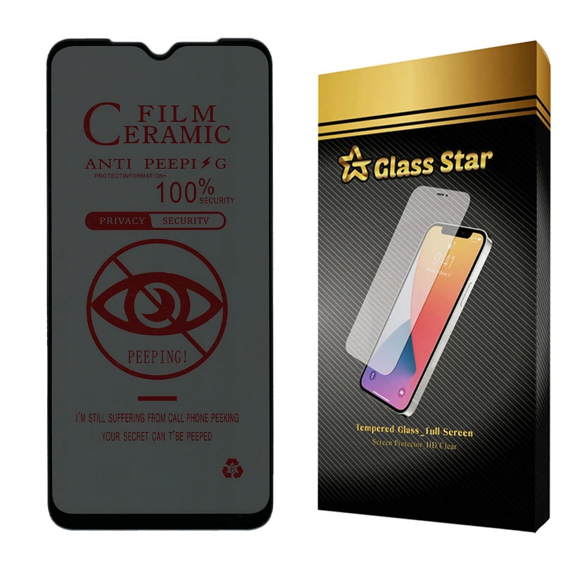 محافظ صفحه نمایش سرامیکی حریم شخصی گلس استار مدل PRCGA مناسب برای گوشی موبایل سامسونگ Galaxy F13