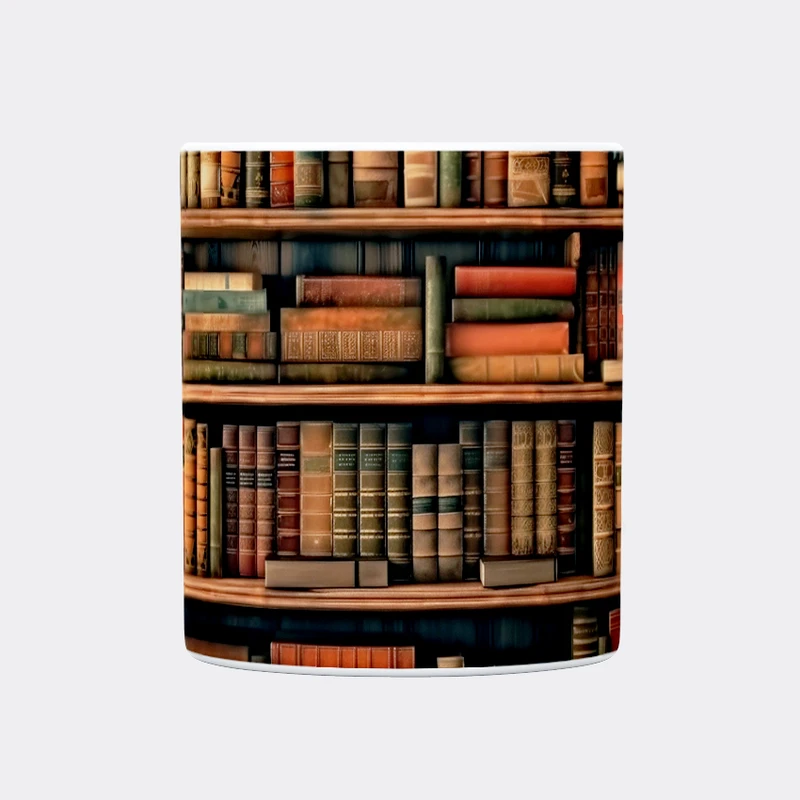 ماگ حس آمیزی طرح کتاب مدل کتابخانه کد 23