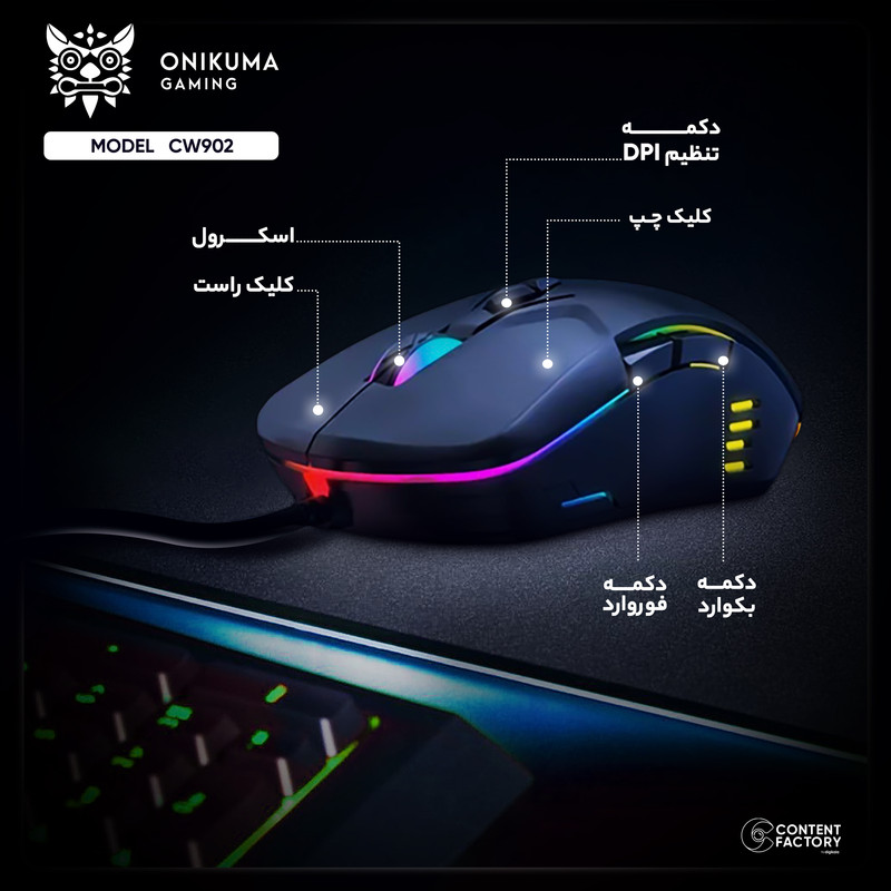 ماوس مخصوص بازی اونیکوما مدل CW902
