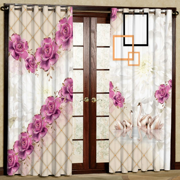 پرده مدل مخمل پانچی کد 7181 سایز 280x140 سانتی متر